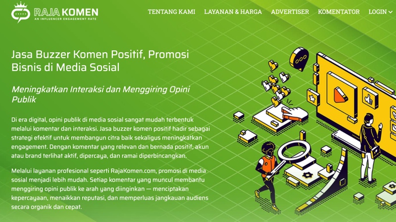 promosi di media sosial