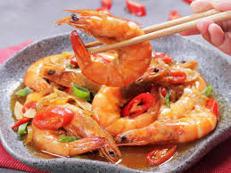 Resep Udang Saus Tiram, Enak dan Gurih Rendah Lemak